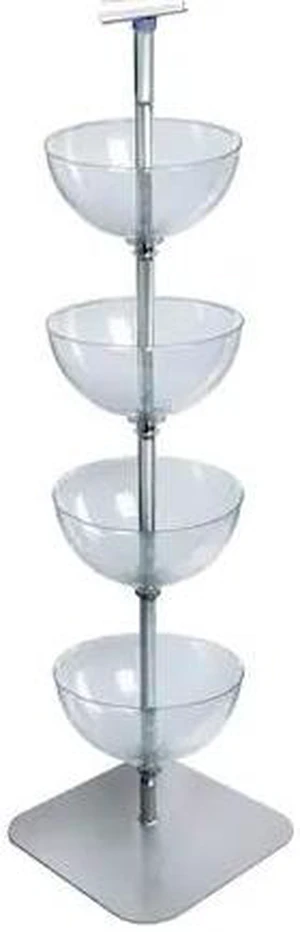 AZAR DISPLAYS 751404 Four-Tiered 14" Bowl Floor Display AZAR DISPLAYS 751404 Four-Tiered 14" Bowl Floor Display