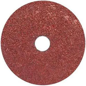 ZORO SELECT 78072775457 Fiber Disc,5",7/8" Hole Mount,Brown,PK25