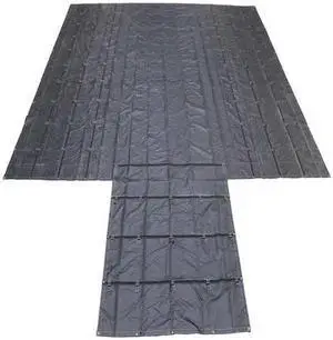 US CARGO CONTROL LLT24208-BLK Tarp, Black, PVC Coated Polyester