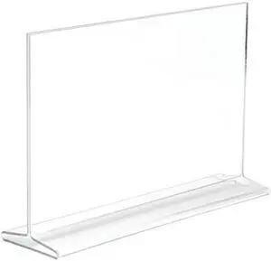 Econoco HPCT711HTP 11 W x 7 H in. Acrylic Top Load Sign Holder