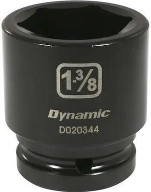 DYNAMIC D020344 3/4" Drive Standard Socket, Black Phosphate, Tools 3/4" Drive 6
