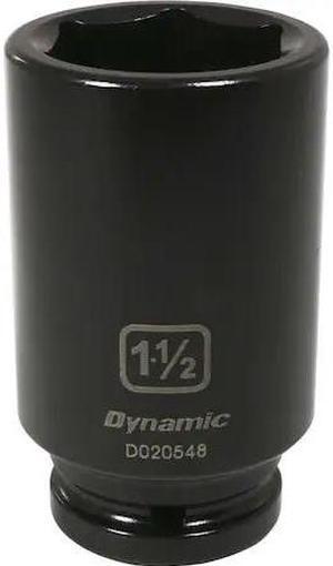 DYNAMIC D020548 3/4" Drive Deep Socket, Black Phosphate, Tools 3/4" Drive 6