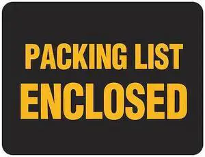 LABELMASTER BT310 Packing List Enclosed Label,PK500