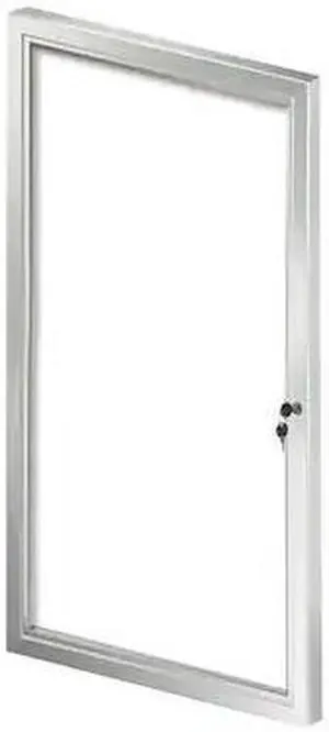 AZAR DISPLAYS 300221 Enclosed Message Board, 23" W, 42.32" H, Aluminum