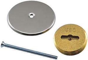 JONES STEPHENS C92202 Plug: Brass, Plug: Countersunk; Screws: Flat Head,