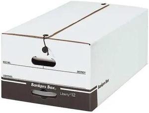 PARTNERS BRAND FSB680 File Box,24x15x10-1/2",PK12, 250# Single Wall Corrugated,