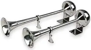 WOLO 120 Dual Trumpet Horn,Electric,4 In W,116 dB WOLO 120 Dual Trumpet Horn,Electric,4 In W,116 dB