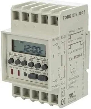 TORK DIN200B Electronic Timer,120VAC