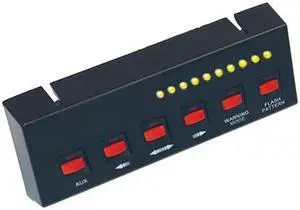 BUYERS PRODUCTS 6391207 Black Pre-Wired 6-Switch Panel 4-On/Off 2-Momentary