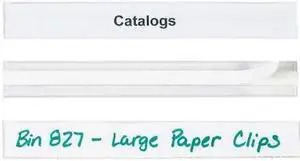 HOL-DEX LH111 Hol-Dex Self-Adhesive Plastic Label Holder, 3/4" x 6", Clear, PK12