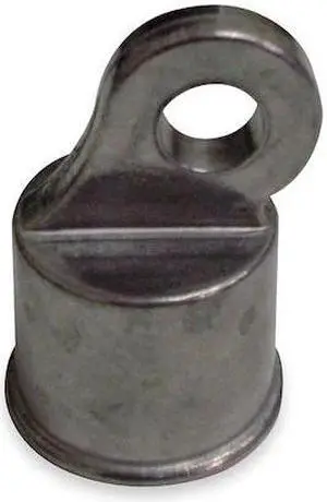 ZORO SELECT 4LVJ5 Rail End Cup,Aluminum,1-5/8 In Dia.