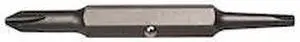 KLEIN TOOLS 32397 Replacement Bit No 2 Phillips & No 1 Square, PK2