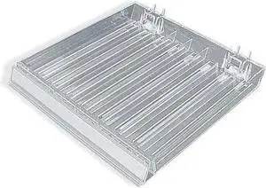AZAR DISPLAYS 225508 Eight Compartment Nail Polish Tray W/ Flip Front, PK2