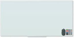 U BRANDS 3978U00-01 Floating Glass Dry Erase Board, 72" x 36" (Actual Size: 70"