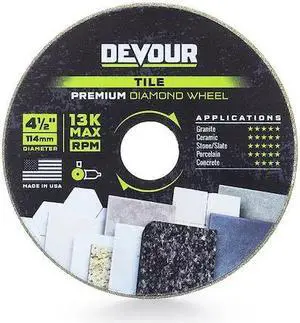 DEVOUR NT45CTDW 4-1/2" PREMIUM TileContinuous Rim Blade
