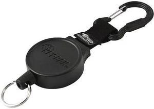 SECURIT KB488B2PK Key Holder,Heavy Duty,Retractable,PK2, Black, Zinc Alloy