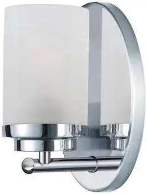 MAXIM 10211FTPC Corona 1-Light 4.5" Wide Polished Chrome Vanity Light