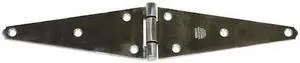 ZORO SELECT 1RCP5 Strap Hinge, Steel, Full Surface Mounting, 5 3/4 in Leaf W x