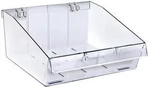 AZAR DISPLAYS 556130 11.5"W x 12"D x 5.75"H Divider Bin, PK4