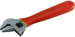 GRAY TOOLS 65308A-I 8" Heavy Duty Adjustable Wrench, 1000V Insulated