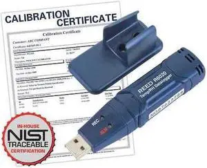 REED INSTRUMENTS R6020-NIST Temperature and Humidity USB Datalogger, -40 to 158