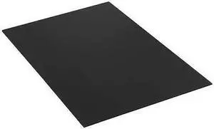 PARTNERS BRAND PCS4896B Plastic Corrugated Sheets, 48" x 96", Black, 10/Bundle