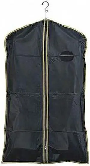 Econoco 40B - G 3 Gauge Vinyl Taffeta Finish With Oval Window And Center Zipper - Black