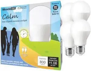 MIRACLE LED 602217 Nature's Vibe Calm Soothing Morning Daylight LED Light