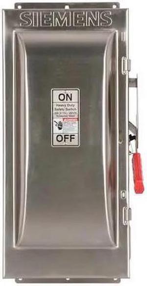 SIEMENS HF223S Fusible Safety Switch, 240V AC, 2 pole, NEMA 4
