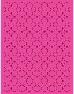 TAPE LOGIC LL190PK Tape Logic® Fluorescent Circle Laser Labels, 3/4",