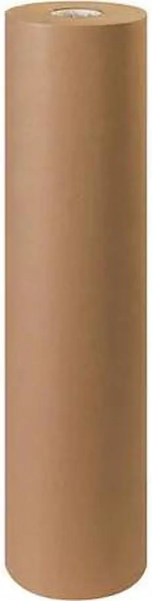 PARTNERS BRAND KP3660 Kraft Paper Roll, 60 lb, 36" x 600', Kraft, 1 Roll