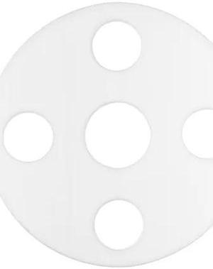 ZORO SELECT BULK-FG-1950 Full Face ePTFE Flange Gasket for 1" Pipe, 1/8" Thick,