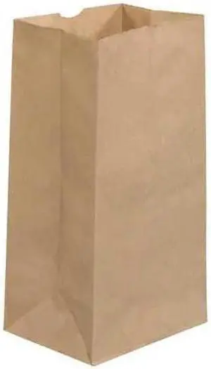 PARTNERS BRAND BGG119K Grocery Bags, 8 1/4" x 6 1/8" x 15 7/8", Kraft, 500/Case
