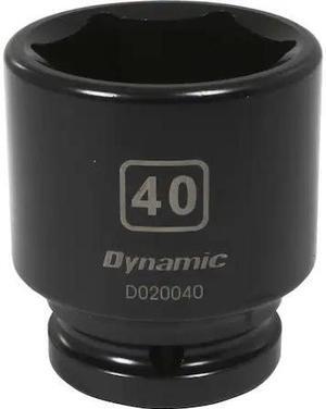 DYNAMIC D020040 3/4" Drive Standard Socket, Black Phosphate, Tools 3/4" Drive 6