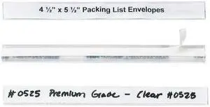 HOL-DEX LH110 Hol-Dex Self-Adhesive Plastic Label Holder, 1/2" x 6", Clear, PK12