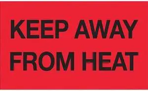 TAPE LOGIC DL2801 Tape Logic® Labels, "Keep Away from Heat", 3" x 5",