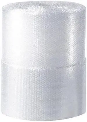 PARTNERS BRAND BWUP12S24 UPSable Air Bubble Rolls, 1/2" x 24" x 125', Clear,