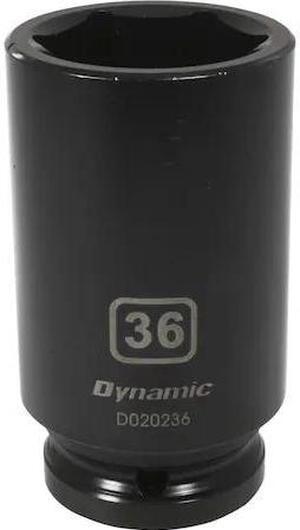 DYNAMIC D020236 3/4" Drive Deep Socket, Black Phosphate, Tools 3/4" Drive 6
