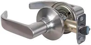 MASTER LOCK RL0315BOX Lever Lockset,Satin Nickel,Return Style