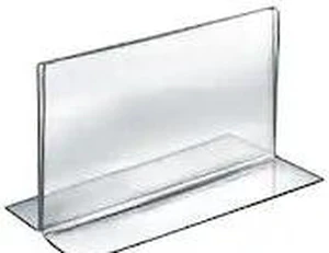 AZAR DISPLAYS 152727 6"W x 4"H Double-Foot Two Sided Sign Holder, PK10 AZAR DISPLAYS 152727 6"W x 4"H Double-Foot Two Sided Sign Holder, PK10