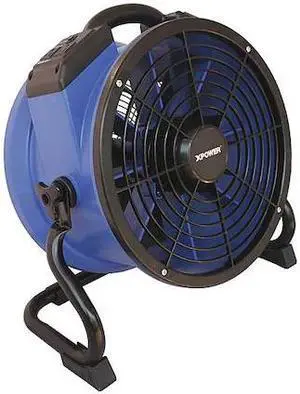 XPOWER X-35AR Industrial High Temperature Axial Air Mover W/ Power Outlets for