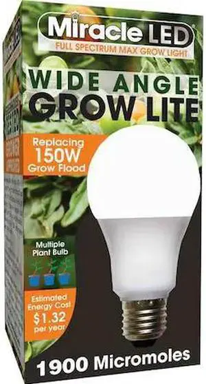 MIRACLE LED 602140 LightBulb,FullSpcWideAnglMltPtLED,11W