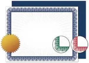 GREAT PAPERS 038956 Certificate Kit,Acid Free,12 in. H,PK90