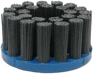 WEILER 85995 4" Maximum Density Nylox Disc Brush 80SC Crimped Rectangular Fill