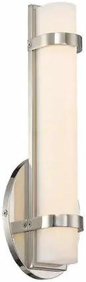 NUVO 62-931 Slice Single LED Wall Sconce Polished Nickel Finish Polished NUVO 62-931 Slice Single LED Wall Sconce Polished Nickel Finish Polished