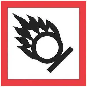 TAPE LOGIC DL4246 Tape Logic® Pictogram Labels, "Flame Over Circle, 2" x 2",