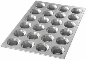 CHICAGO METALLIC 42755 Mini Crown Muffin Pan,24 Moulds