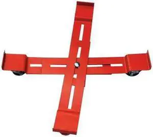 ZORO SELECT 6FVJ5 Adjustable Drum Dolly,1200 lb,5-3/8 In H