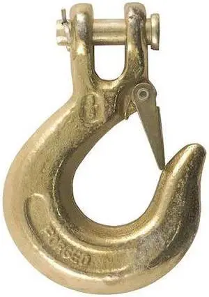 CURT 81560 Safety Latch Clevis Hook,18000 lb.,3/8"