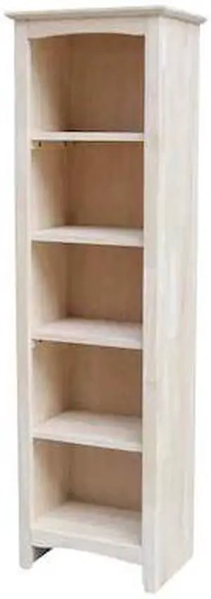 INTERNATIONAL CONCEPTS SH-18260A Shaker Bookcase, 60" H, Unfinished